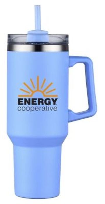 Mega Mug 40 Oz. Stainless Steel Double Wall Tumbler - 3" W x 10.5" H